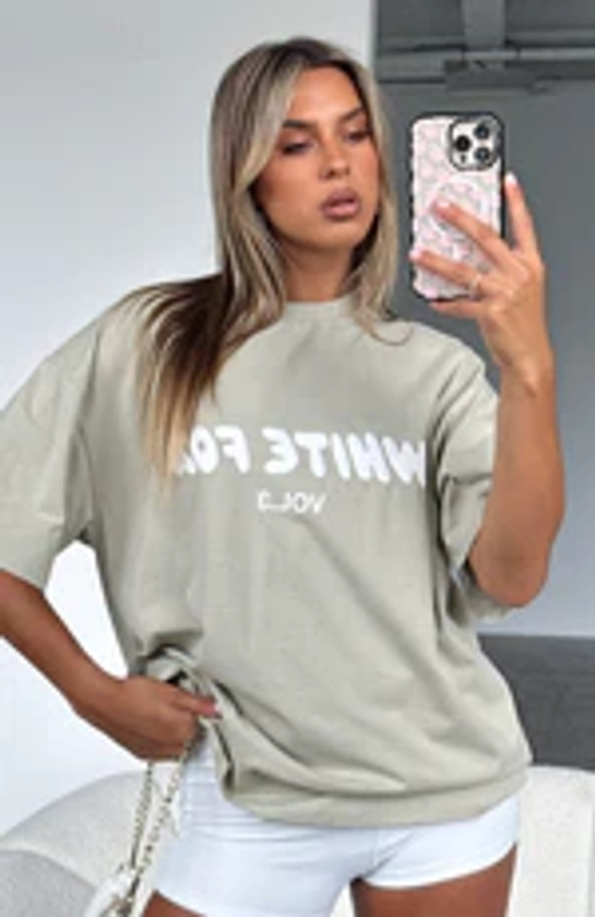 Offstage Oversized Tee Moss