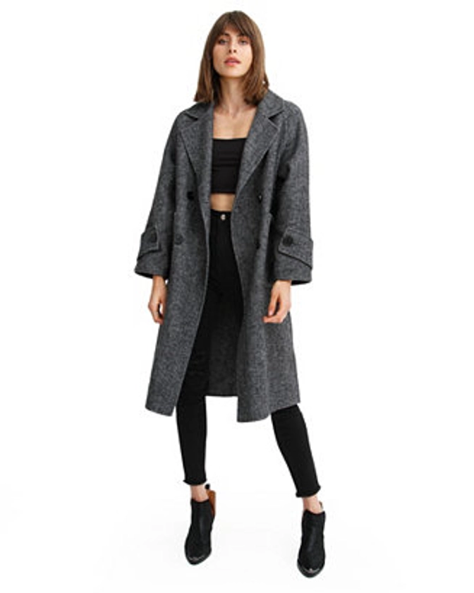 Belle & Bloom Women Rumour Has It Oversized Wool Blend Coat - Macy's