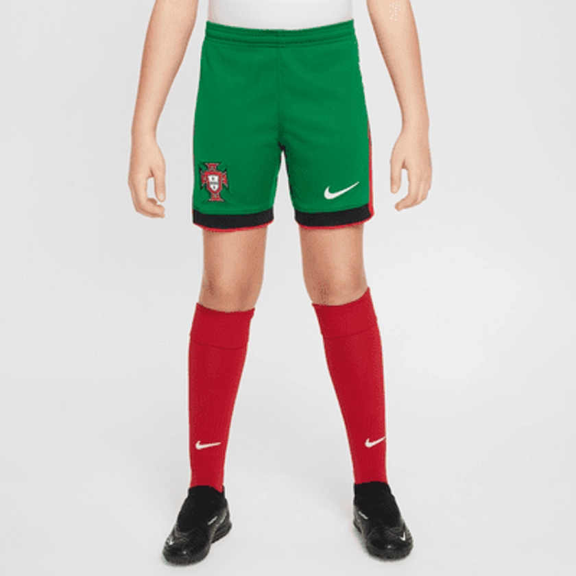 Short de foot Replica Nike Dri-FIT Portugal 2024 Stadium Domicile pour ado