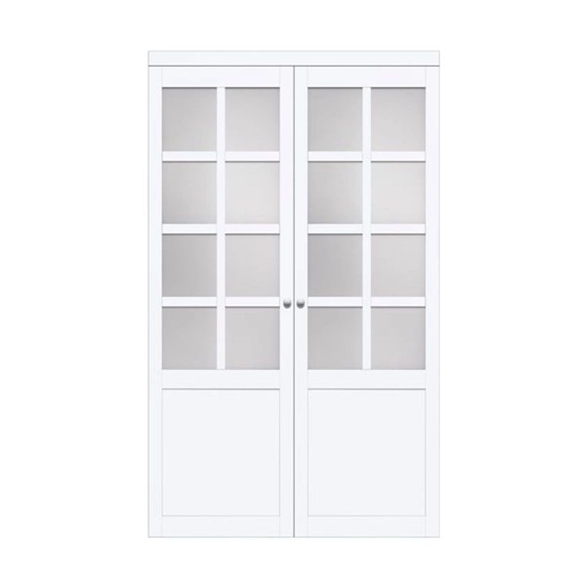 Renin Provincial Pivot Closet Door - 48-in x 80-in - White