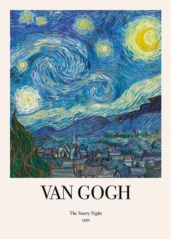 Van Gogh - The Starry Night Affiche