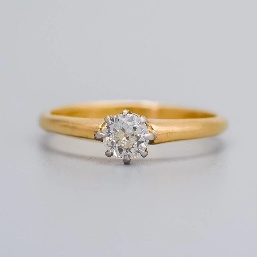 18K Gold Diamond Solitaire Ring — Don Laurence Jewellery