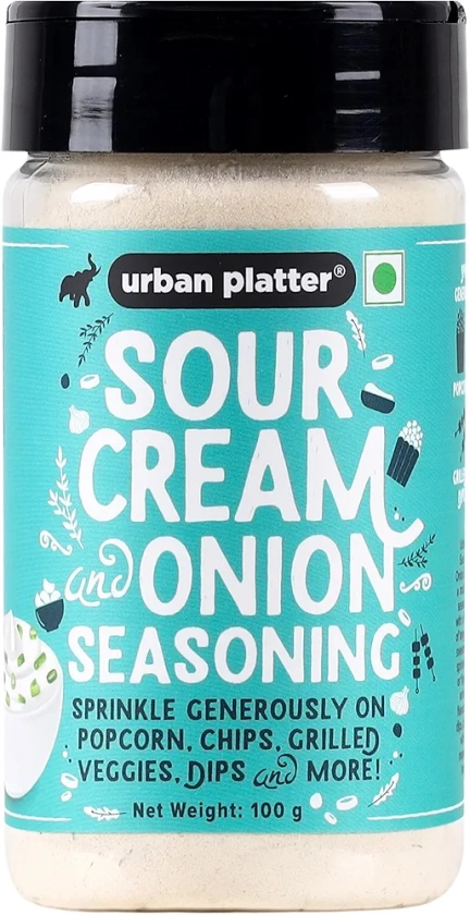 Urban Platter Sour Cream and Onion Seasoning, 100g (Perfect for Pop Corn, Pasta, Fries | Dairy-Free | Make Dips and Season Appetizrs) : Amazon.in: Grocery & Gourmet Foods