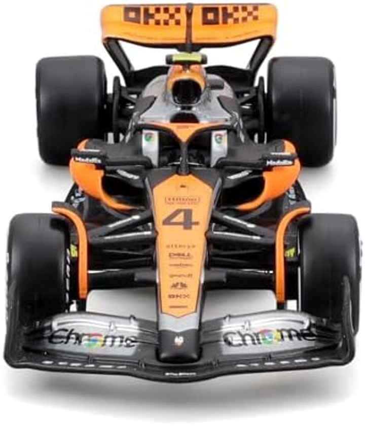 F1 McLAREN MCL60 2023 BRITISH GP - Formule 1 - LANDO NORRIS 4 - Échelle 1:43 12cm - Bburago 38087 : Amazon.com.be: Loisirs créatifs