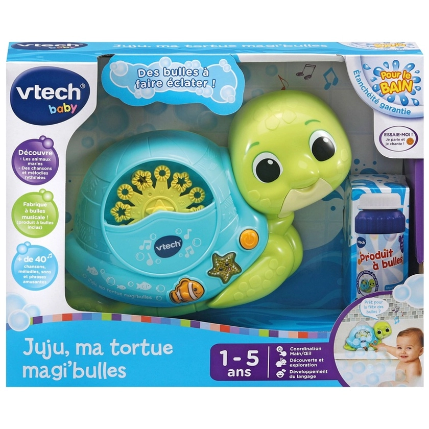 VTech - Jouet de Bain Juju Ma Tortue Magi Bulles | Smyths Toys France