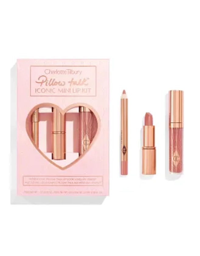 Charlotte Tilbury - Pillow Talk Iconic - Coffret de produits petit format pour les lèvres | ASOS