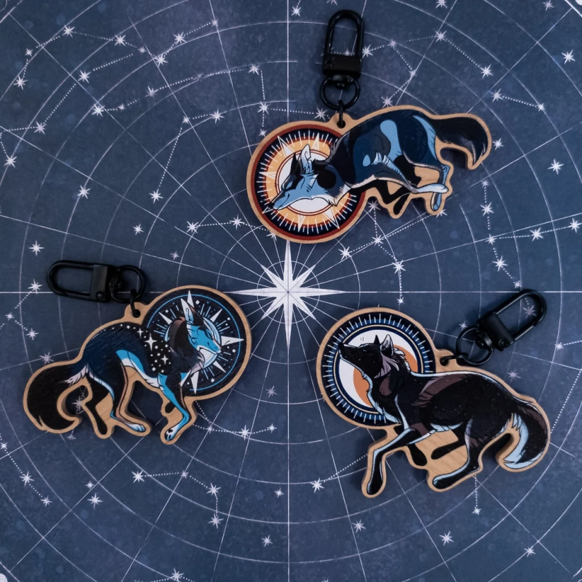 Wooden Space Canine Charms