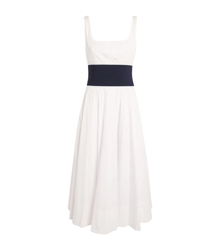 Womens STAUD white Rig Midi Dress | Harrods UK