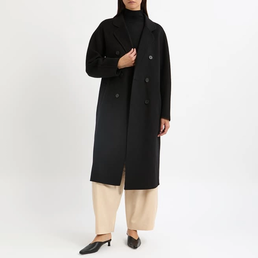 N°· Eleven										Black Cashmere Blend Button Coat