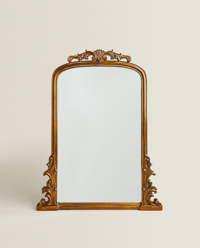 MIROIR MURAL BOIS DORÉ | Zara Home France