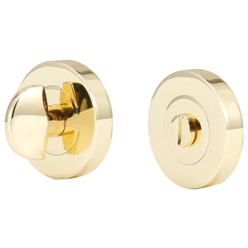 Wickes Polished Brass Thumbturn & Release Lock - 51mm | Wickes.co.uk