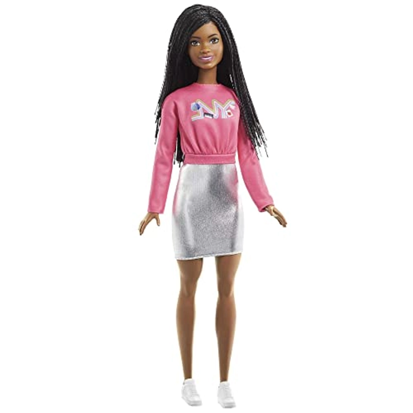 Barbie It Takes Two Barbie “Brooklyn” Roberts Doll (Braided Hair) Wearing Pink NYC Shirt, Metallic Skirt & Shoes, Gift for 3 to 7 Year Olds : Amazon.co.uk: Toys & Games