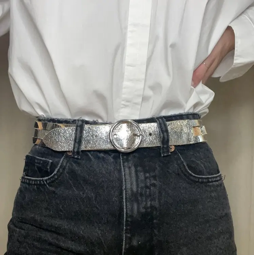 Ceinture Moka Shiny - Argent