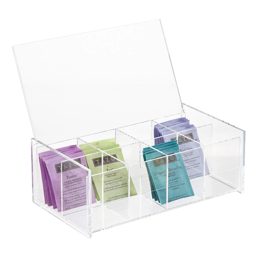 8-Compartment Acrylic Tea Box