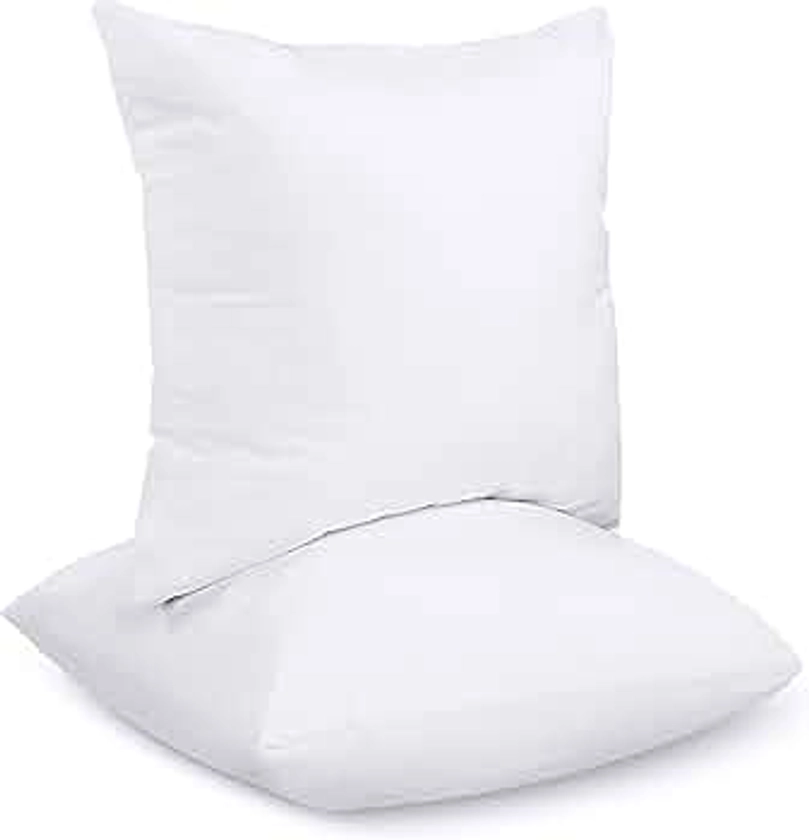 Utopia Bedding Coussins de Garnissage 65 x 65 cm (Lot de 2), Coussin à Recouvrir, Oreillers Intérieur, Rembourrage Coussins (Blanc)