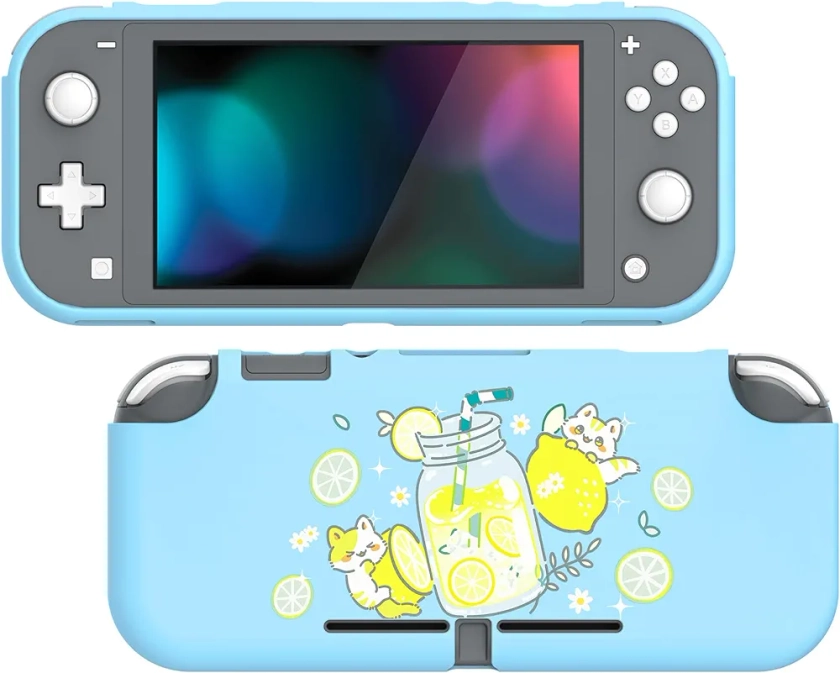 playvital Housse de Protection pour Switch Lite Console,Coque de Protection en TPU Souple pour Switch Lite-Chaton Citronnade