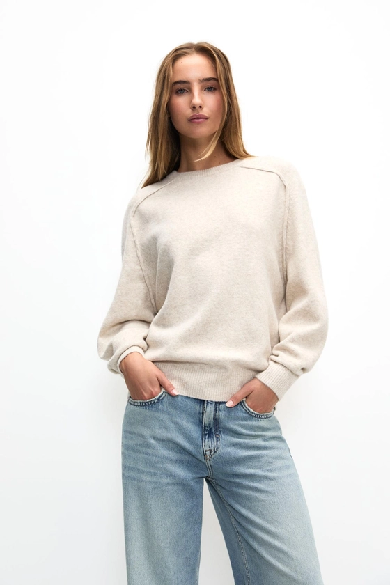 Jumper with oversize sleeves - pull&bear