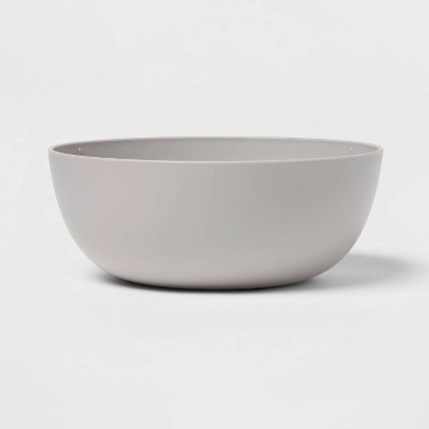 37oz Plastic Cereal Bowl Polypro Jet Gray - Room Essentials™