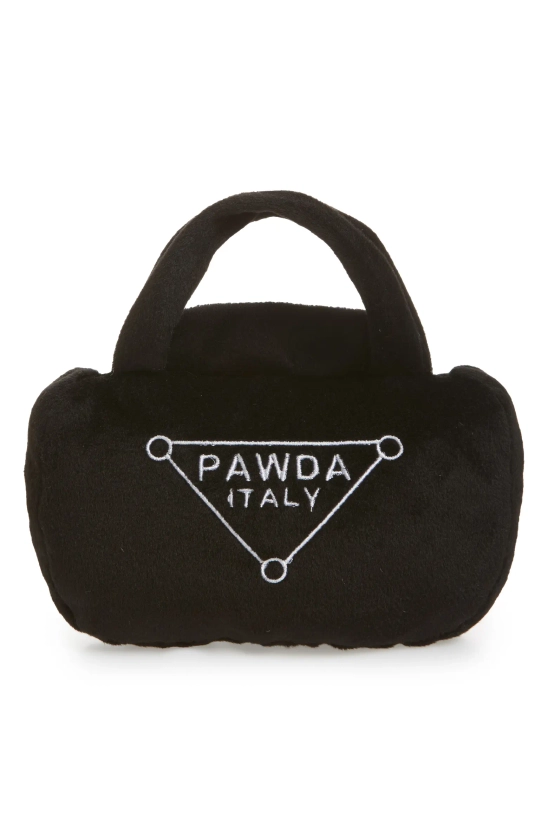 HAUTE DIGGITY DOG Pawda Bag Plush Dog Toy