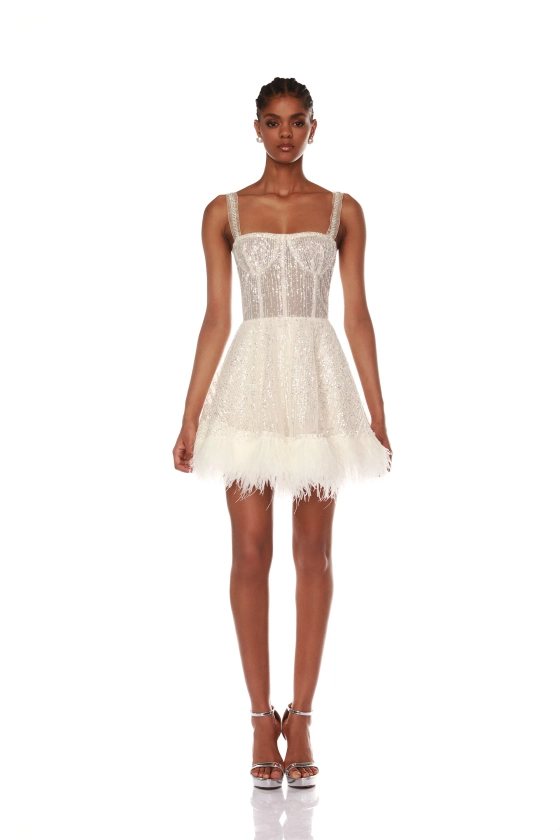 Special Wedding Dress- Mademoiselle Bridal Mini Dress -