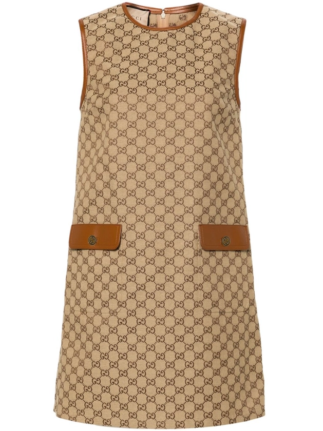 Gucci GG Supreme Sleeveless Minidress - Farfetch