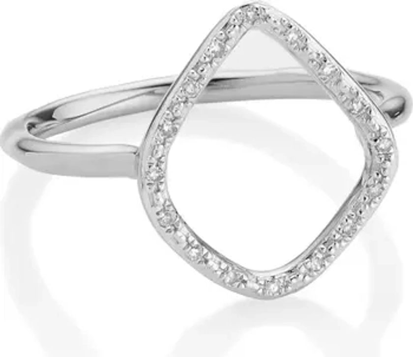 Monica Vinader Riva Diamond Hoop Ring | Nordstrom