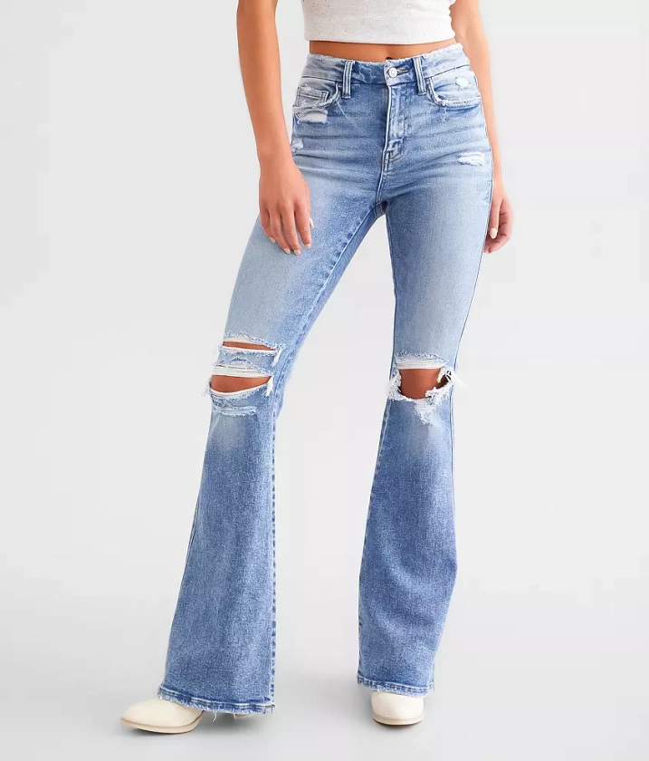 High Rise Flare Stretch Jean