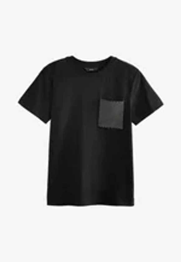 Next SHORT SLEEVE EMBELLISHED - T-shirt imprimé - black/noir - ZALANDO.FR
