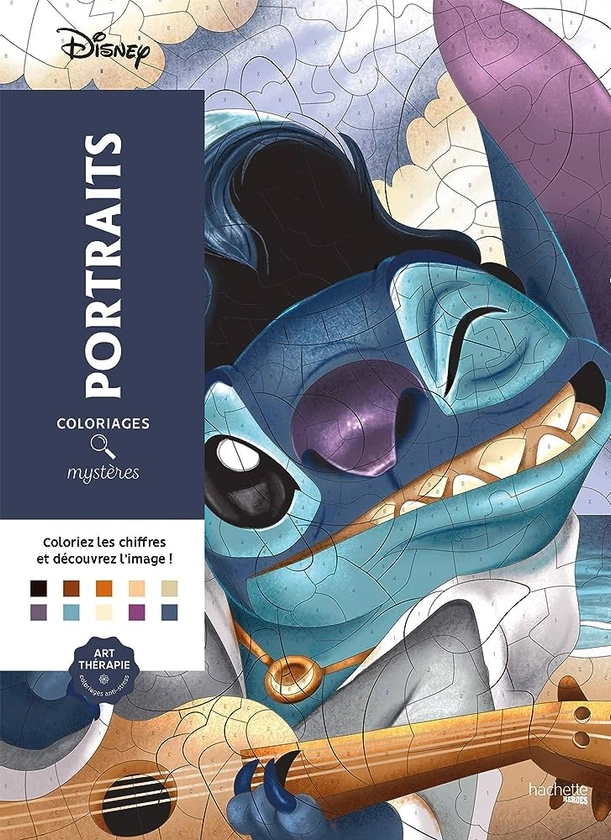 Amazon.fr - Coloriages Mystères Disney Portraits - Perez, Christophe Alexis - Livres