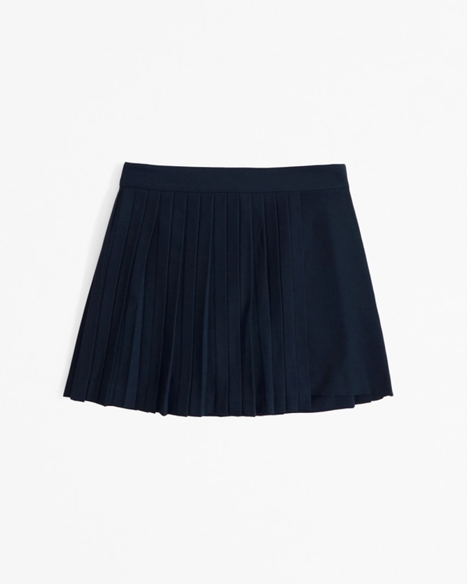 Femme Pleated Wrap Mini Skort | Femme Nouveautés | Abercrombie.com