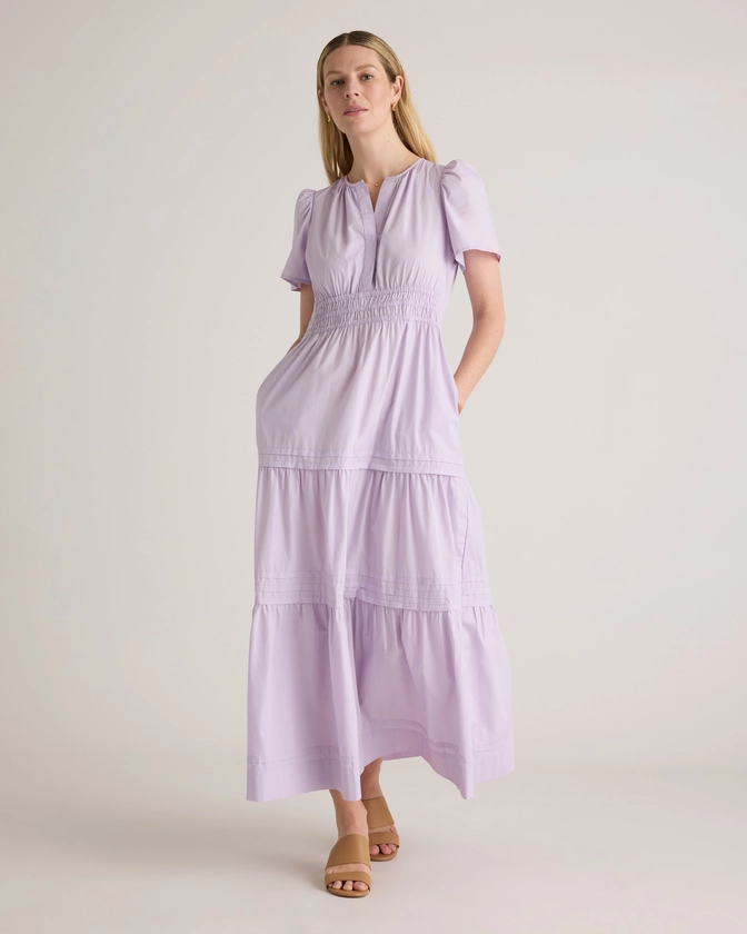 100% Organic Cotton Tiered Maxi Dress