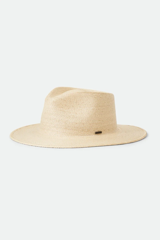 Marcos Straw Western Fedora Hat - Natural