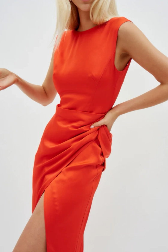 Tommy Flame Orange Gown