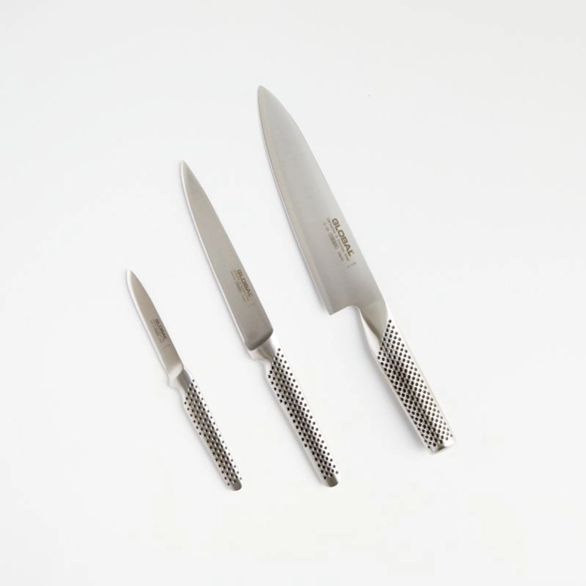 Global Classic 3-Piece Knife Set + Reviews | Crate & Barrel