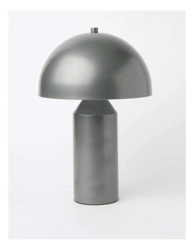 Napoli Dome Table Lamp in Dark Silver