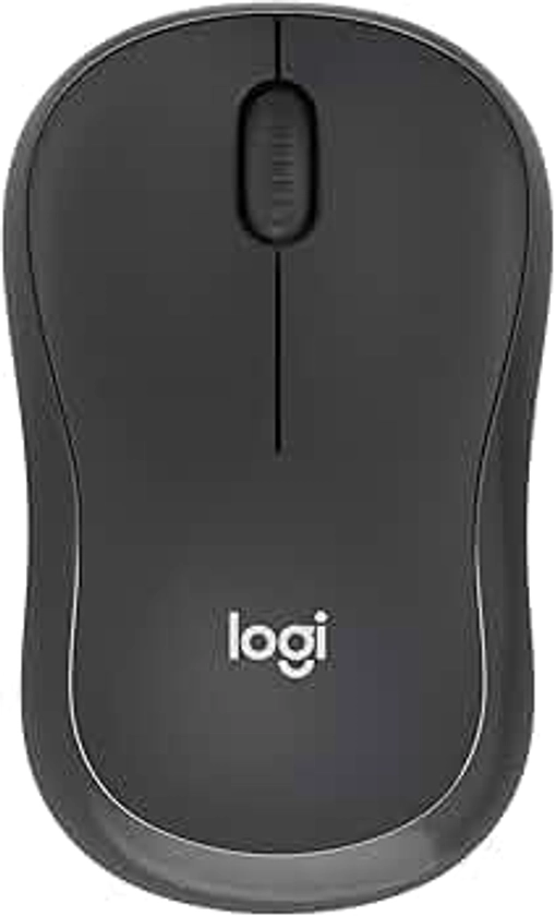 Logitech M240 Silent Bluetooth Mouse, Wireless, Compact, Portable, Smooth Tracking, 18-Month Battery, for Windows, macOS, ChromeOS, Compatible with PC, Mac, Laptop, Tablets - Graphite