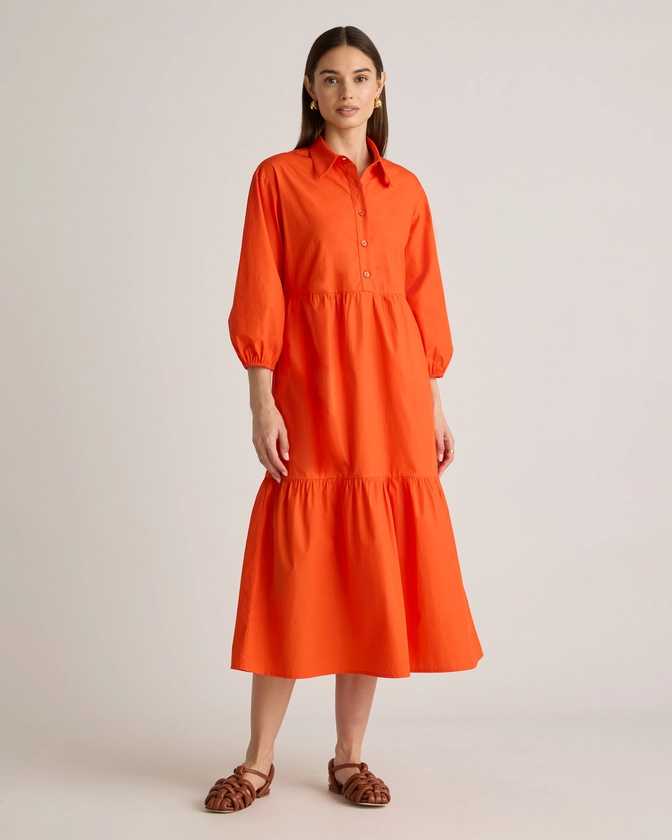100% Organic Cotton Midi Tunic Dress