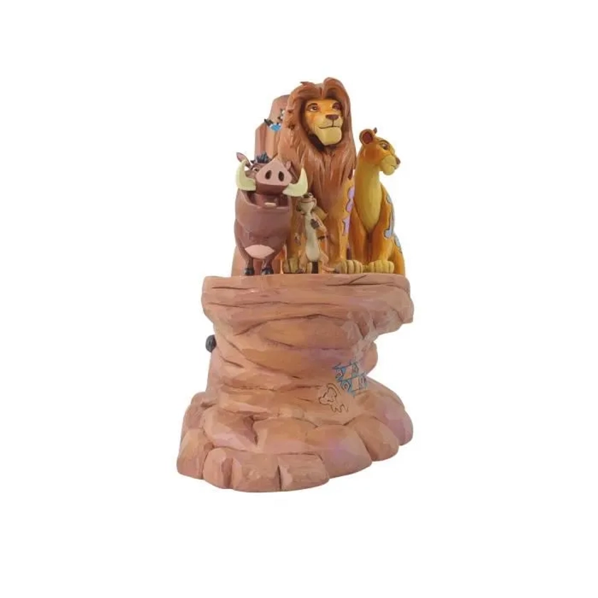 Figurine Disney Tradition - Roi Lion - Roi Lion Et Simba Sur Un Rocher