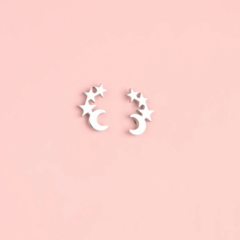 Night Sky Stud Earrings