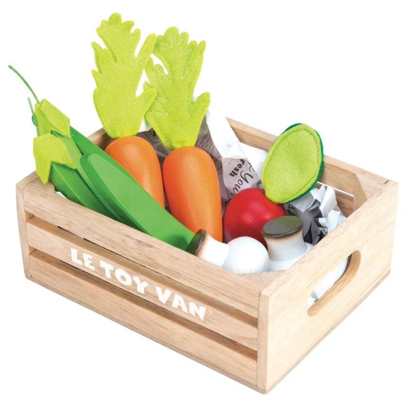 Vegetables '5 a Day' Crate | Wooden Play Food Toys