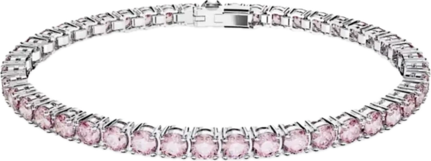 Pink tennis bracelet