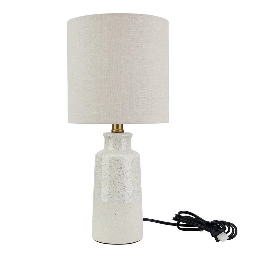 Better Homes & Gardens 17" Reactive Glaze Ceramic Table Lamp, Taupe