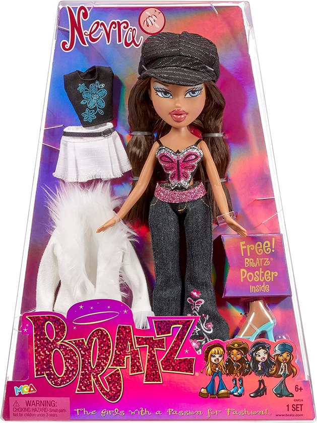 Bratz Original Fashion Doll Nevra with 2 Outfits and Poster