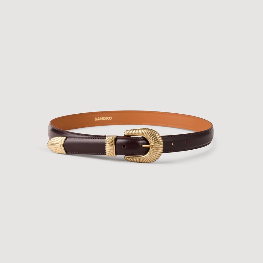 Ceinture en cuir | Sandro FR