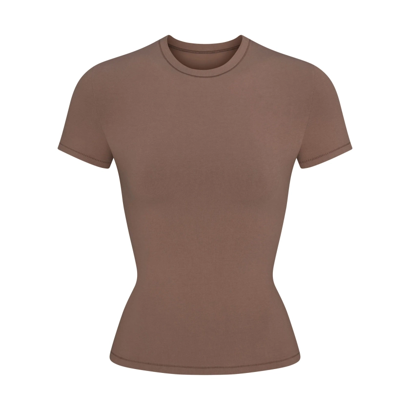 COTTON JERSEY T-SHIRT | TRUFFLE