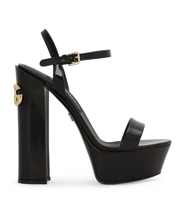 Womens Dolce & Gabbana multi Leather Platform Sandals 105 | Harrods # {CountryCode}