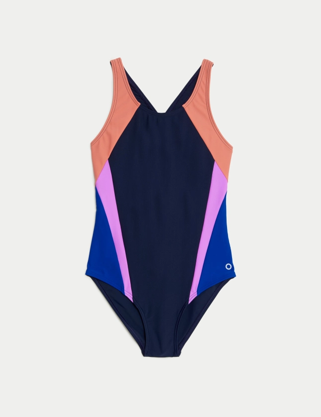 Colour Block Swimsuit (6-16 Yrs) | Goodmove | M&S