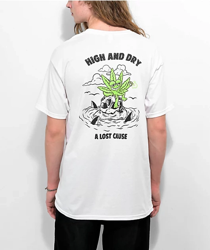 A Lost Cause High And Dry White T-Shirt