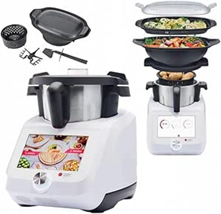 Monsieur Cuisine Smart robot multifonctions SilverCrest 1000W Blanc