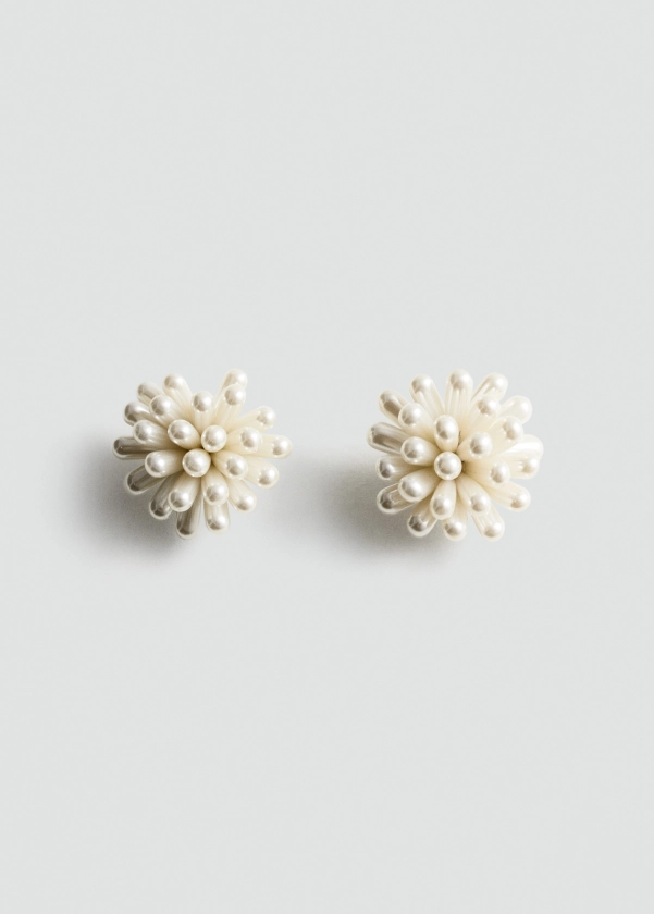 Boucles d'oreilles perles - Femme | MANGO France métropolitaine